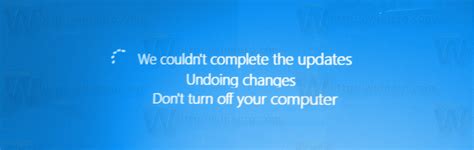 Fix Error We Couldnt Complete This Update In Windows 10