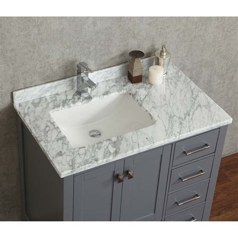 Merion grey bathroom vanities our merion gray line conveys a dignity and unique richness that speak to the stylistic sensibilities of anyone who brings it into their home. Buy Vincent 36 Inch Solid Wood Single Bathroom Vanity in ...