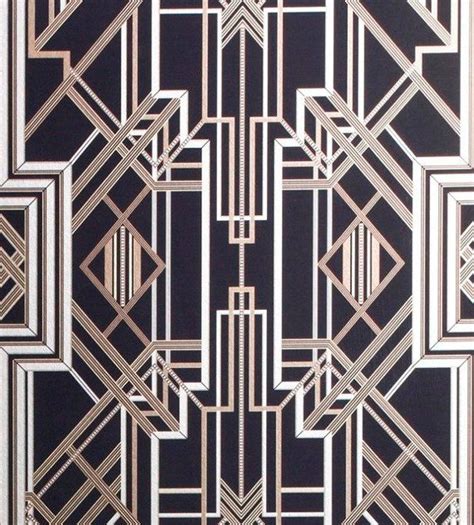 The Great Gatsby Iconic Art Deco Wallpaper Design Etsy Art Deco