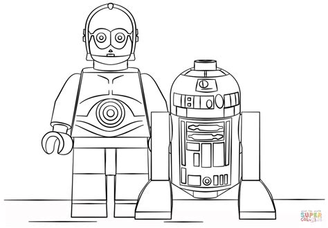 Pypus is now on the social networks, follow him and get latest free coloring pages and much more. Lego R2D2 and C3PO coloring page | Free Printable Coloring ...