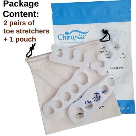 Chiroplax Gel Toe Separators Stretchers 2 Pairs 1 Pouch Toe Etsy
