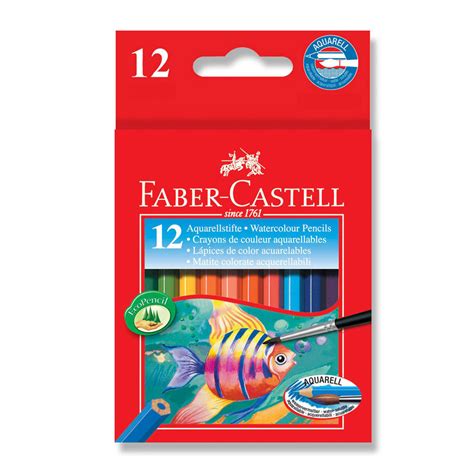 Faber Castell Watercolour Pencils Half Length 12 Pack School Depot Nz