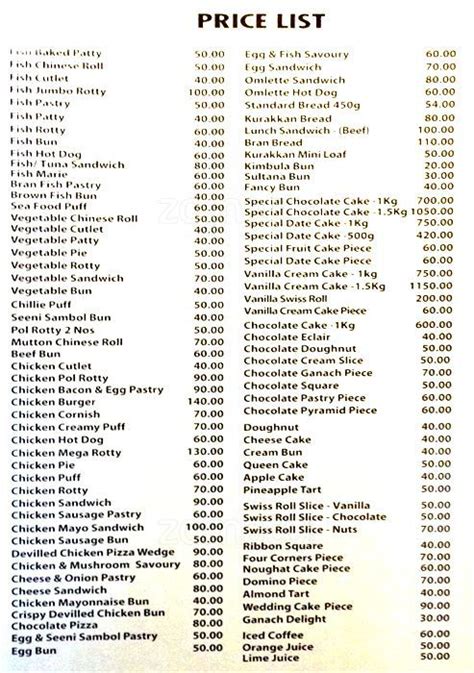 Short on time and in no need of customization? Perera And Sons Menu, Menu for Perera And Sons, Nugegoda ...