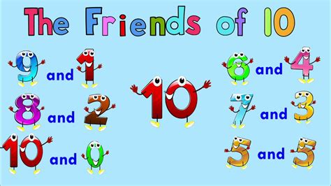 The Friends Of 10 Special Extended Version Addition Facts To 10 Youtube