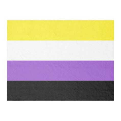 Non Binary Pride Flag Fleece Blanket | Zazzle.com | Pride flags, Non 