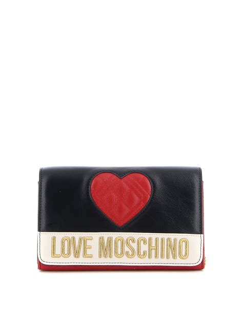 Cross Body Bags Love Moschino Quilted Heart Bag Jc4061pp1eld100a