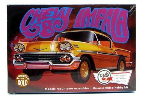Shore Line Hobby 1958 Chevy Impala Gold Amt 946 125 New Car Model