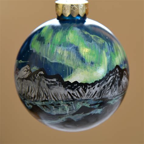 Landscape Ornament Custom Iceland Christmas Ornament Hand Etsy