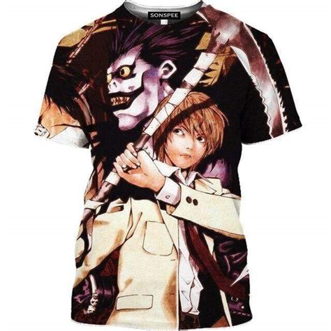 T Shirt Death Note Shinigami Ryuk Manga Planète