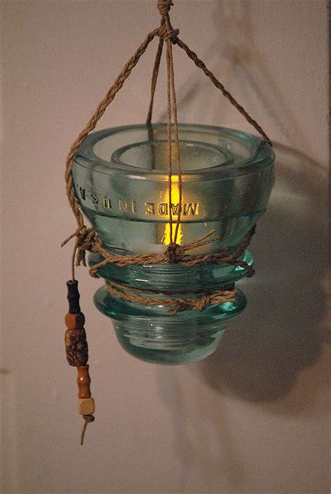 Upcycled Glass Insulator Candle Holder By Thepaintedlady458 2000