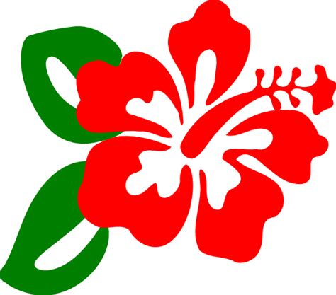 Red Hibiscus Clip Art At Vector Clip Art Online Royalty