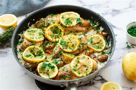 Skillet Lemon Chicken Recipe Reluctant Entertainer