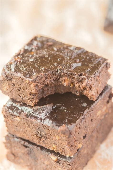 Healthy 3 Ingredient Flourless Brownies Paleo Vegan Gluten Free