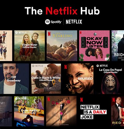 spotify debuts a ‘netflix hub featuring music and podcasts tied to netflix shows and movies
