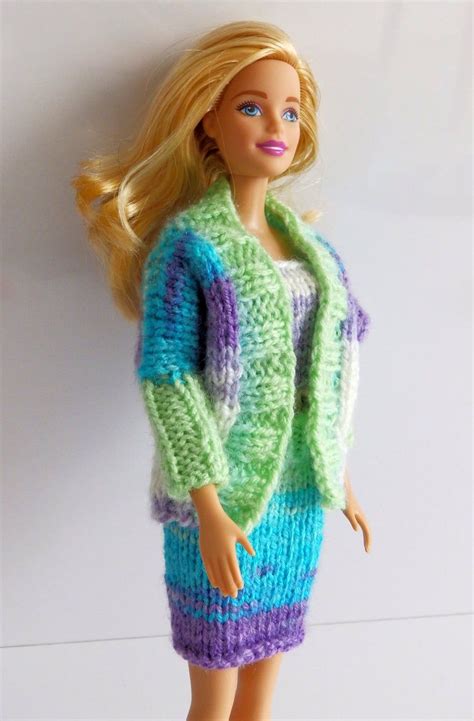 knitting pattern pdf barbie look barbie dolman cardigan etsy crochet barbie clothes barbie