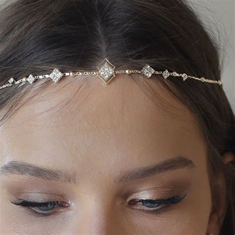 Bridal Forehead Headpiece Etsy