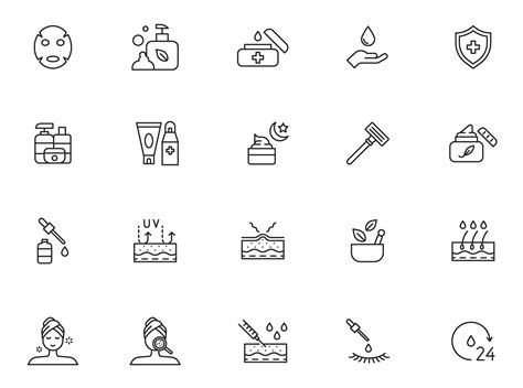 Skin Care Vector Icons