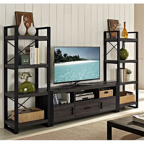 Forest Gate Zeke 60 Inch Industrial Modern Wood Metal Tv Stand In