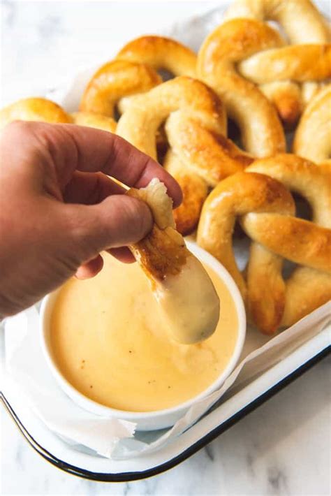 Homemade Soft Pretzels With Mustard Cheese Dip House Of Nash Eats