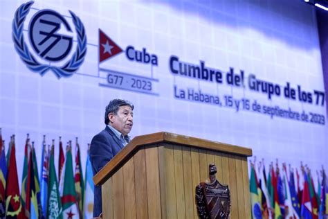 Choquehuanca Propone Al G77china Descolonizar El Orden Mundial Jornada