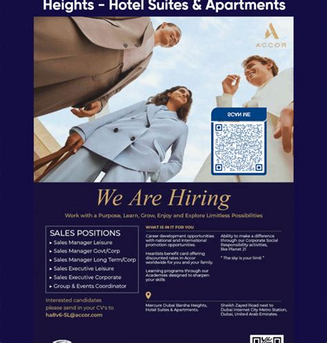 career and jobs at the mercure dubai barsha heights hotel suites and apartments sales