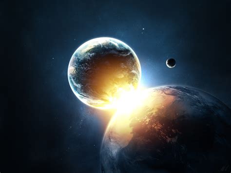 Planets Collide Wallpapers Hd Wallpapers Id 3852