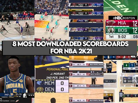 8 MOST DOWNLOADED SCOREBOARDS FOR NBA 2K21 - UPDATE YOUR SCOREBOARD