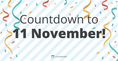 Countdown To 11 November Calendarr