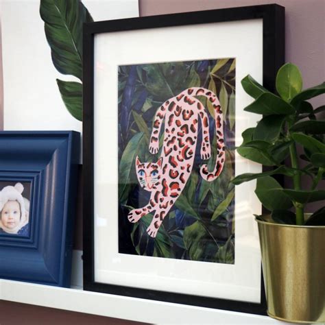 Tropical Pink Leopard Print By Eleanor Bowmer