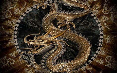 Chinese Painting Eastern Dragon Wallpapers Wallpaper Cave