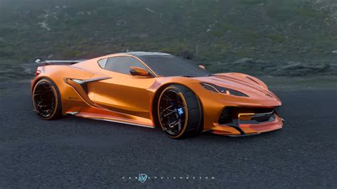 Digital Widebody 2023 Chevy Corvette Z06 Shows Its Extreme