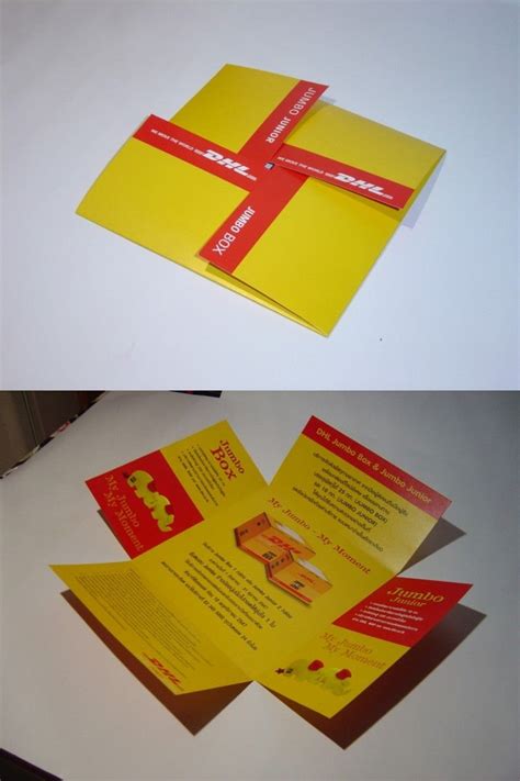 This Fun Dhl Brochure Represents The Brand Through The Color Palette