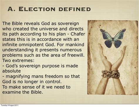 Chafer Bible Doctrines Section 6 Divine Election