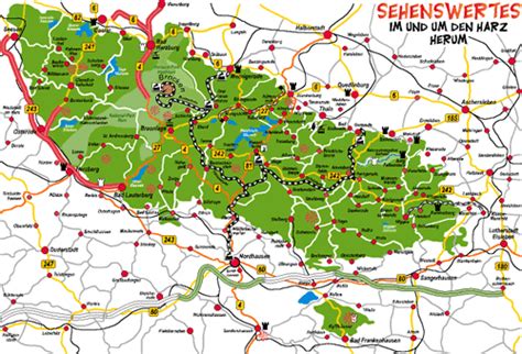 Harzkarte, harz karte, landkarte, routenplaner, das besondere an unserer karte, sie erhalten gleich noch gastgeberempfehlungen. Stadt Schönroda - Harz