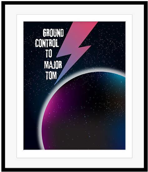 Discover more posts about aesthetic quotes. Details about Song Lyric Art Music Quote Wall Decor Print Poster - Space Oddity by David Bowie ...