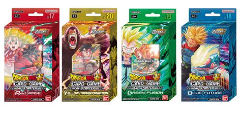 Dragon Ball Super Card Game Releases Four New Zenkai Starter Decks