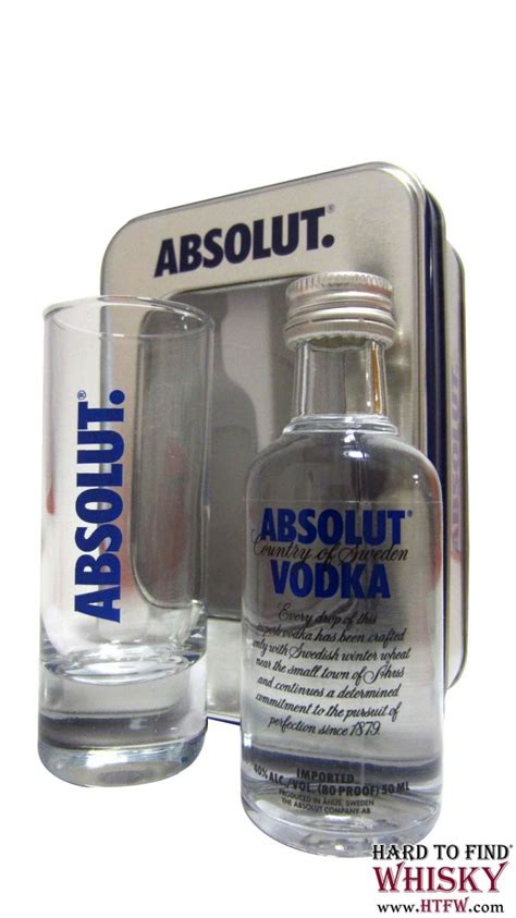 Absolut Original Miniature And Shot Glass T Pack Vodka