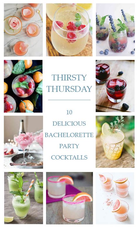 thirsty thursday 10 delicious bachelorette party cocktails — lindsey brunk event planning