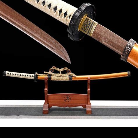 Handmade Japanese Katana Practice Samurai Swords Wooden Tachi Sword