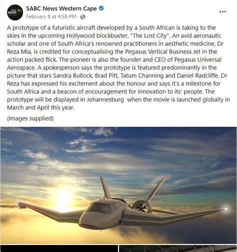 Sabc News Western Cape Pegasus Universal Aerospace