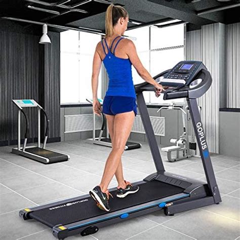 Goplus 225hp Electric Folding Treadmill With Manual Incline Walking
