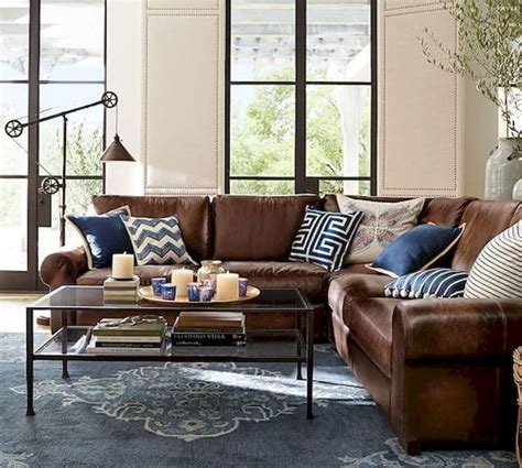 33 Best Industrial Living Room Ideas 1 33decor Brown And Blue