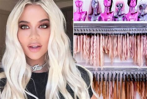 Khloe Kardashians Wig And Hair Extensions Room Khloe Kardashian