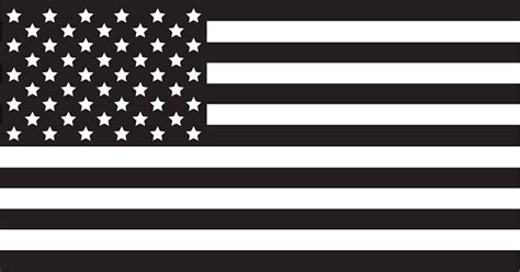 American Flag Black Stock Illustration Download Image