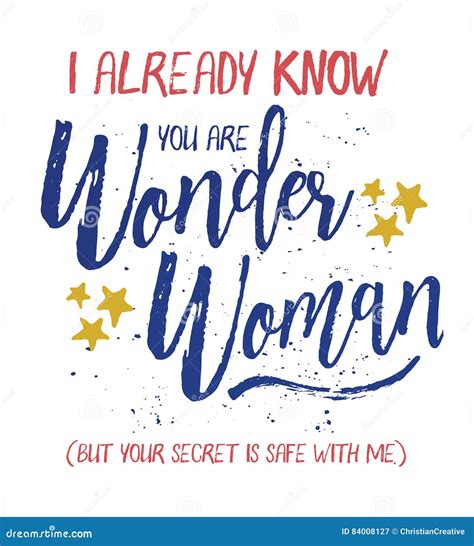 i already know you are wonder woman stock vector illustration of character love 84008127