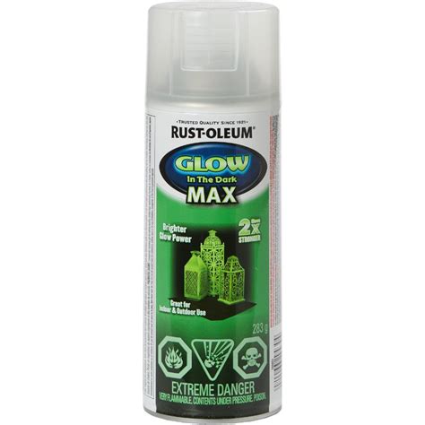 Rust Oleum 283g Glow In The Dark Max Aerosol Alkyd Paint Fennell And Gage Home Hardware