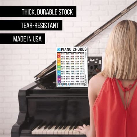 Ivideosongs Piano Chords Chart 85x11 In 84 Full Color Piano Chords