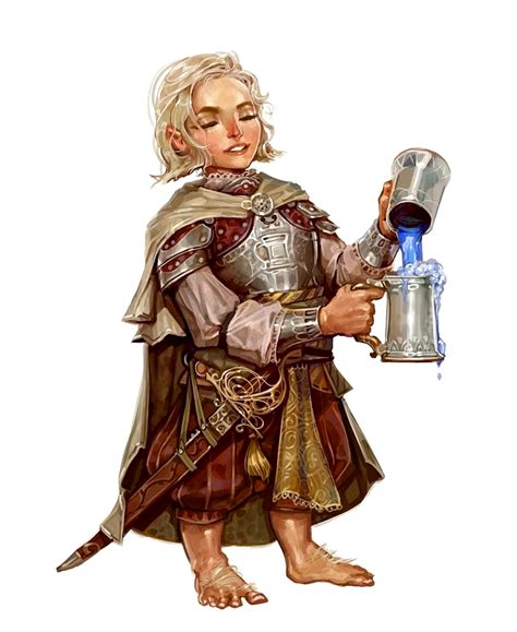Female Halfling Alchemist Brewkeeper Of Cayden Cailean Pathfinder