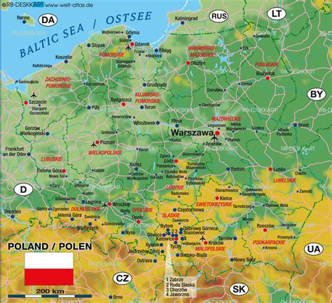 Geographie polen liegt in mitteleuropa. Karte von Polen (Land / Staat) | Welt-Atlas.de