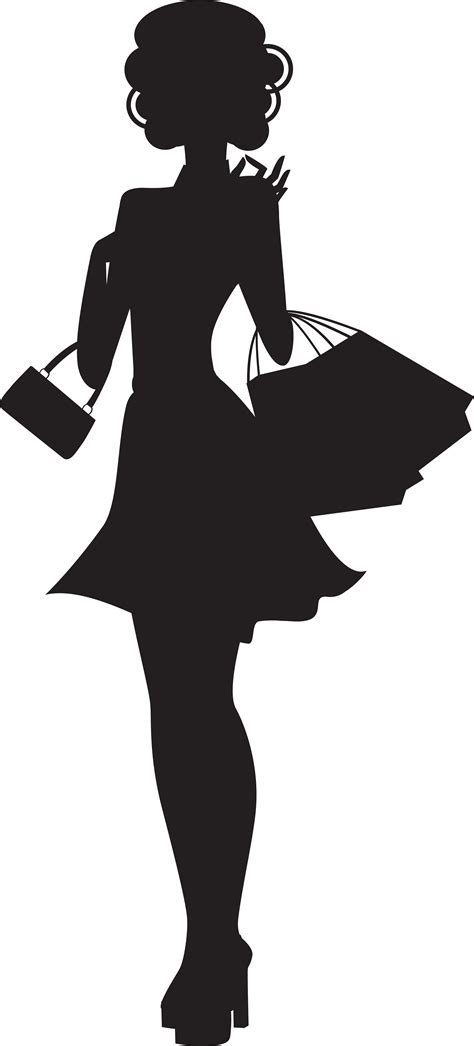 black woman silhouette png - Shopping Woman Silhouette Png Image High png image